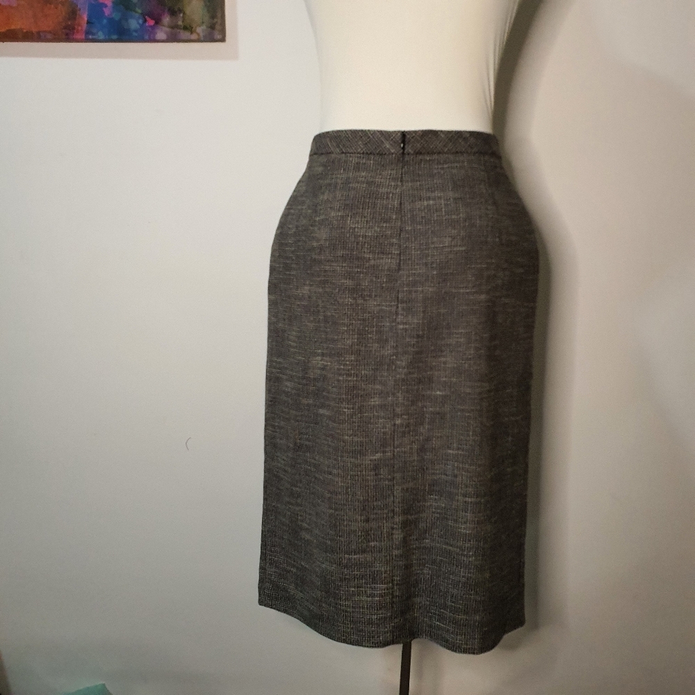 Veronika Maine Houndstooth Midi Skirt Size 14 - Picture 8 of 9